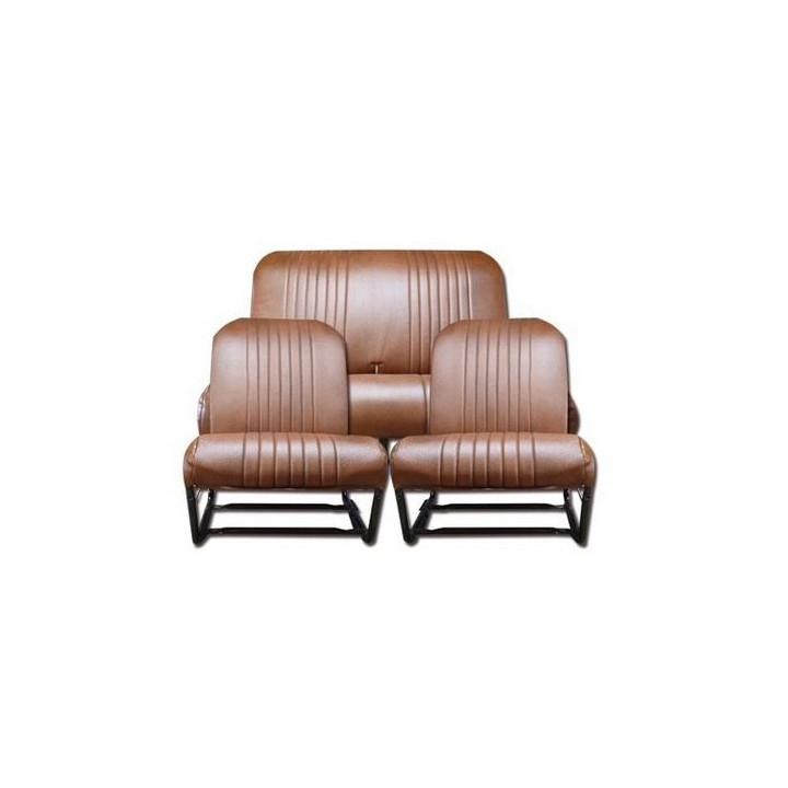 Sièges AV symétriques + banquette AR complet marron