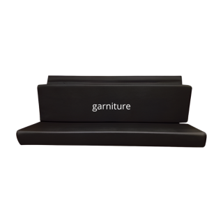 Garniture skai noire pour banquette AR Méhari