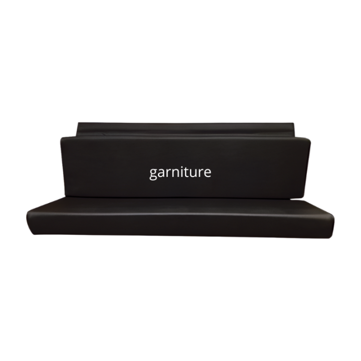 Garniture skai noire pour banquette AR Méhari