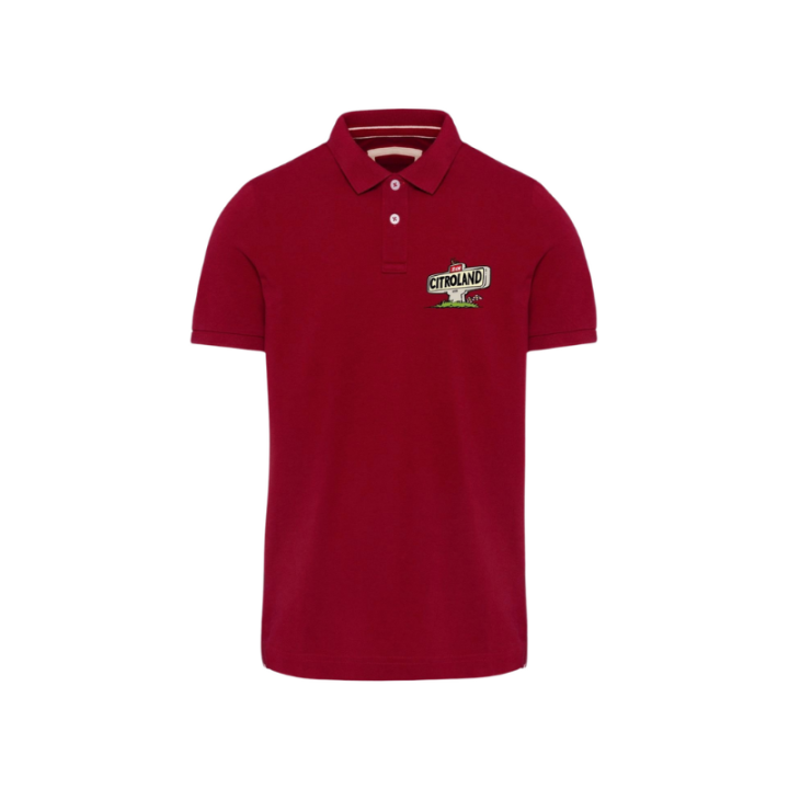 Polo CITROLAND femme bordeaux taille M