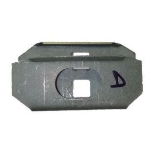 Tôle de serrure antiburst D sur pied milieu à souder