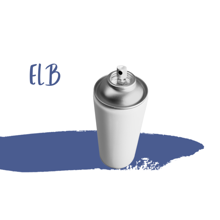 Bombe peinture bleu Uzès ELB