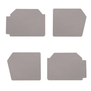 Panneaux de porte grand modèle skaï gris clair 2CV (lot)