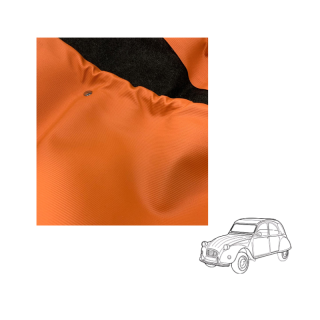 Capote 2CV renforcée fermeture Int Orange SPOT 2CV gros grain