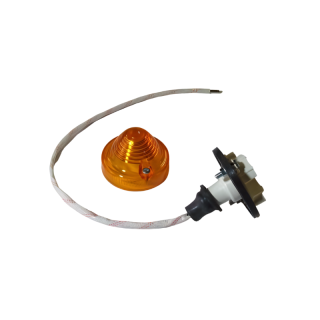 Feu clignotant rond AV ou AR orange sans support plastique