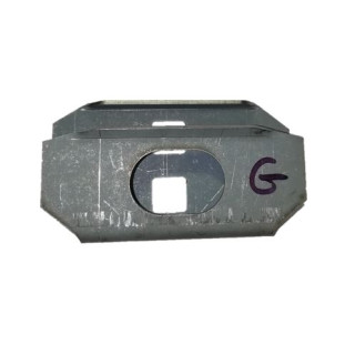 Tôle de serrure antiburst G sur pied milieu à souder