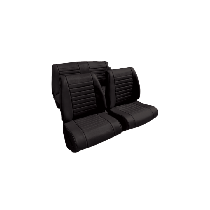 Garnitures de sièges AV + banquette AR rabattable AMI8 noir perforé