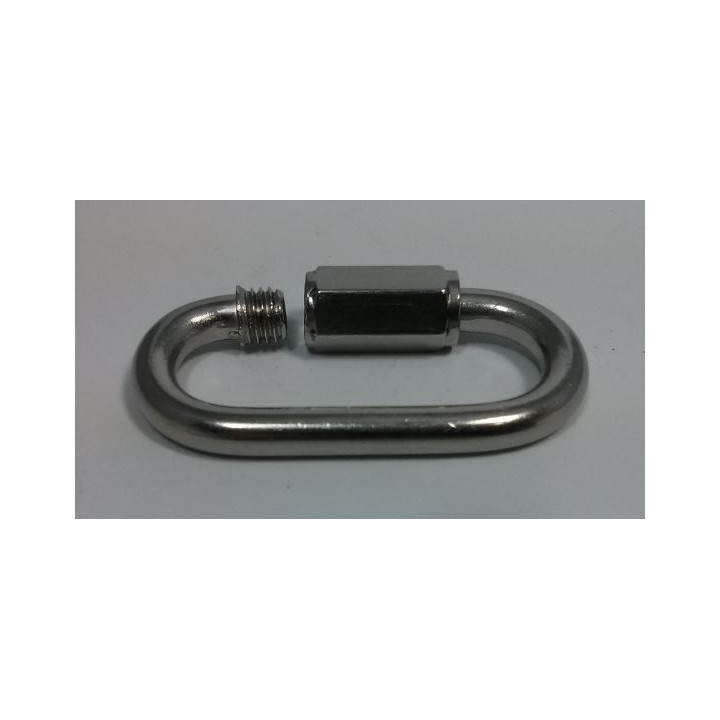 Maillon rapide inox pour chaîne de porte Méhari