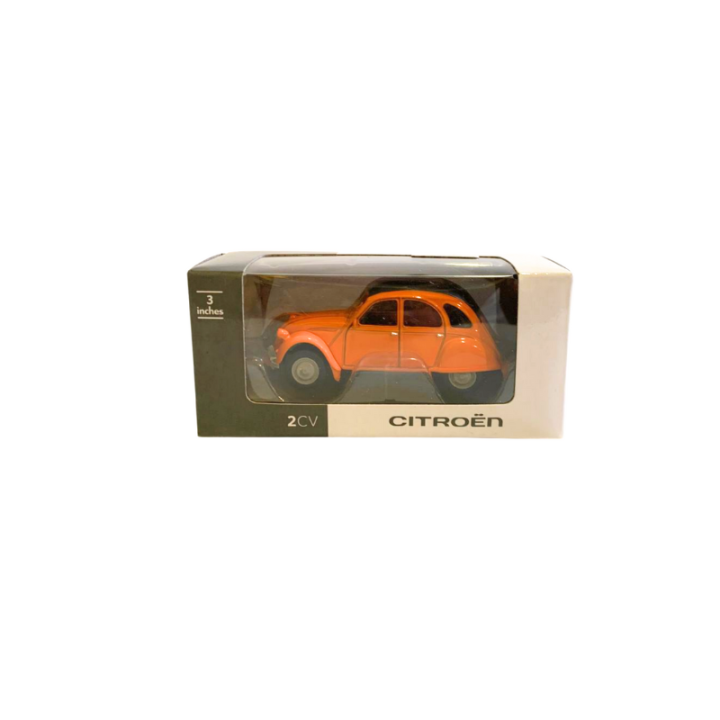 Miniature 2CV mandarine 1979 3 pouces