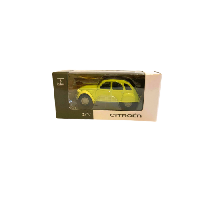 Miniature 2CV jaune cédrat 1978 3 pouces