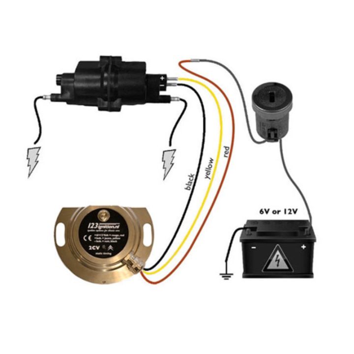 Allumage électronique 6V ou 12V 123 ignition