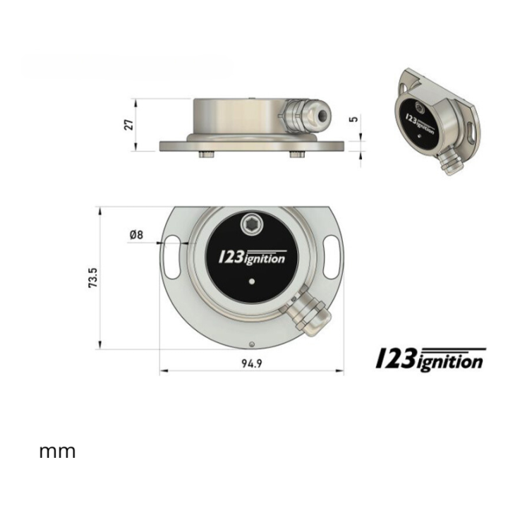 Allumage électronique 6V ou 12V 123 ignition