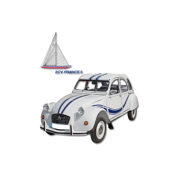 Ensemble adhésif 2CV France 3