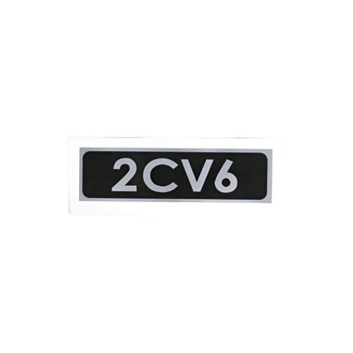 Autocollant 2CV6 fond noir