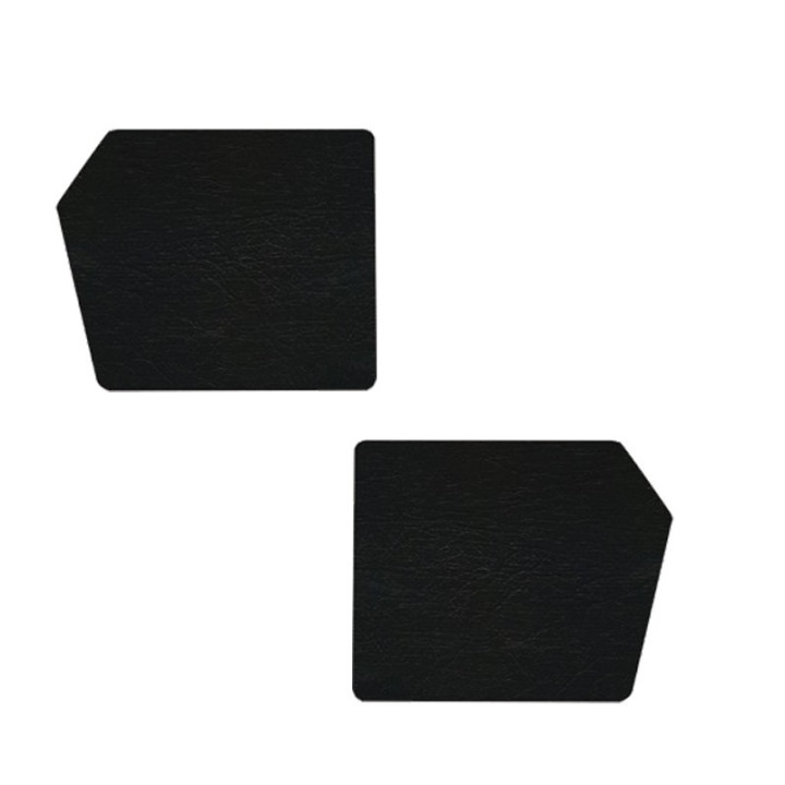 Panneaux de porte arrière grand modèle skaï noir 2CV (lot)