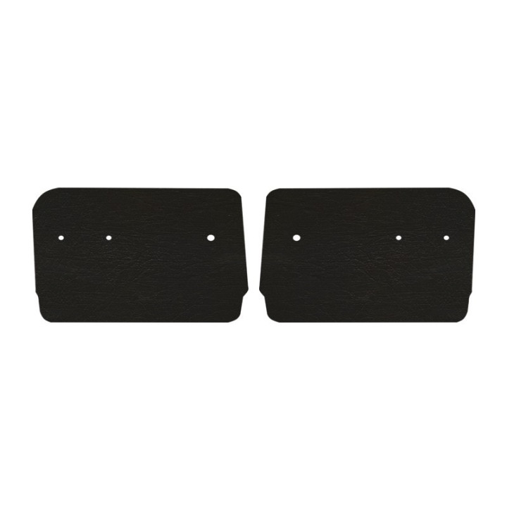 Panneaux de porte avant Acadiane skaï noir (lot)