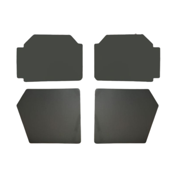 Panneaux de porte grand modèle skaï anthracite 2CV (lot)