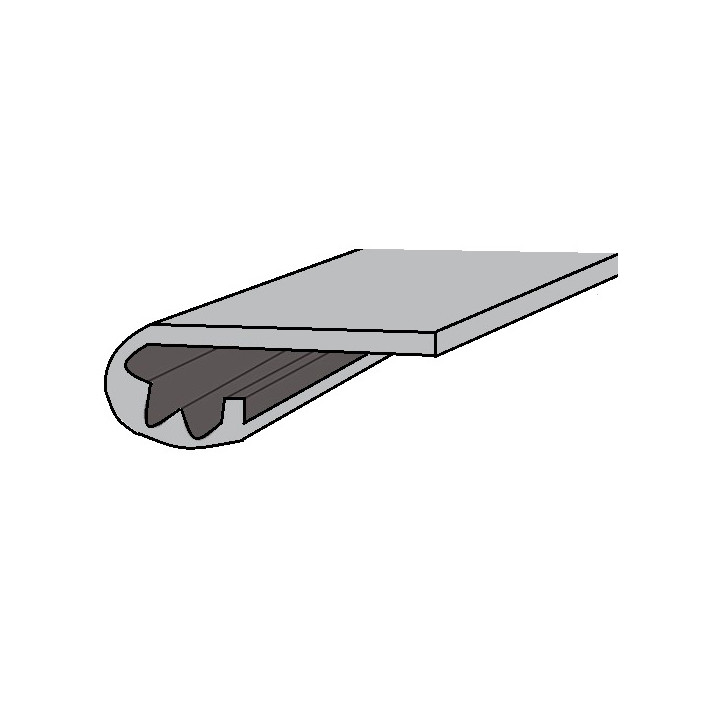 Bourrelet gris pour tablette 2CV (1 m)