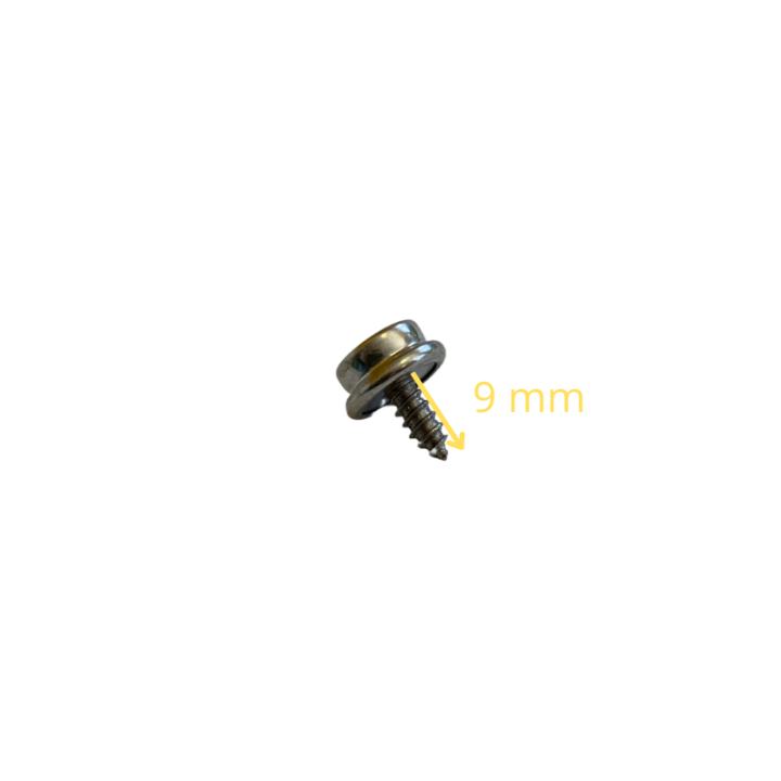 Vis + pression poignée capote 2CV et Dyane L : 9 mm