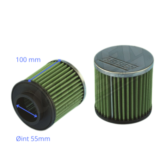 Filtre à air compétition Green Filter pour carbu simple corps 34PICS