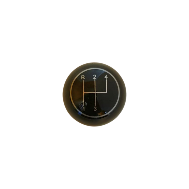 Pommeau de levier de vitesses noir avec schéma
