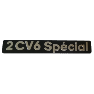 Monogramme 2CV 6 SPECIAL fond noir