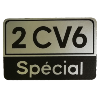 Autocollant 2CV6 SPECIAL bi color