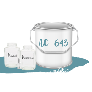 Kit de peinture Bleu Petrel AC643 voiture complète