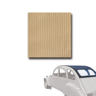 Capote 2CV renforcée fermeture Ext Beige Gazelle 2CV gros grain