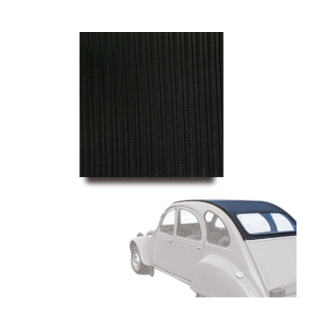 Capote 2CV renforcée fermeture Int Gris Anthracite 2CV gros grain