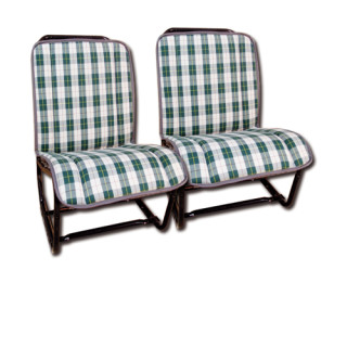 Garnitures 2 sièges ou banquette AV Bayadère prince de Galles 2CV
