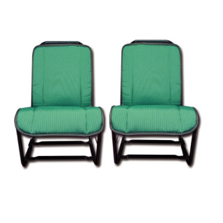 Garnitures AV Bayadère vert 2CV