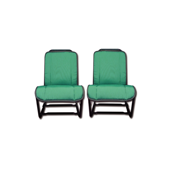 Garnitures AV Bayadère vert 2CV