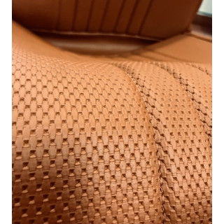 Garnitures de sièges AV + banquette AR rabattable AMI8 marron perforé