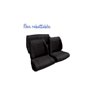 Garnitures de sièges AV + banquette AR non rabattable AMI8 noir perforé