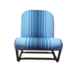 Siège AV G symétrique complet bleu rayé