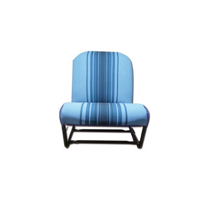 Siège AV G symétrique complet bleu rayé
