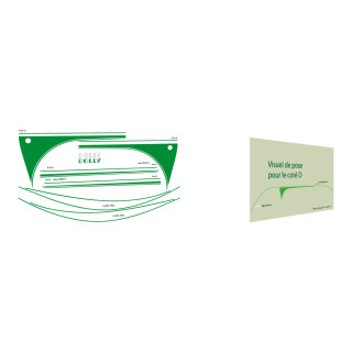 Ensemble adhésif 2CV Dolly 2 vert bambou