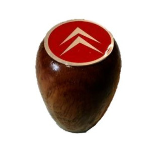 Pommeau de levier de vitesses en bois logo Citroën