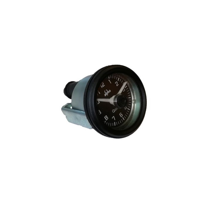 Horloge 6V ou 12 V fond noir aiguille blanche