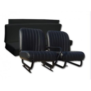 Ensemble de sièges AV et banquette AR Méhari noir